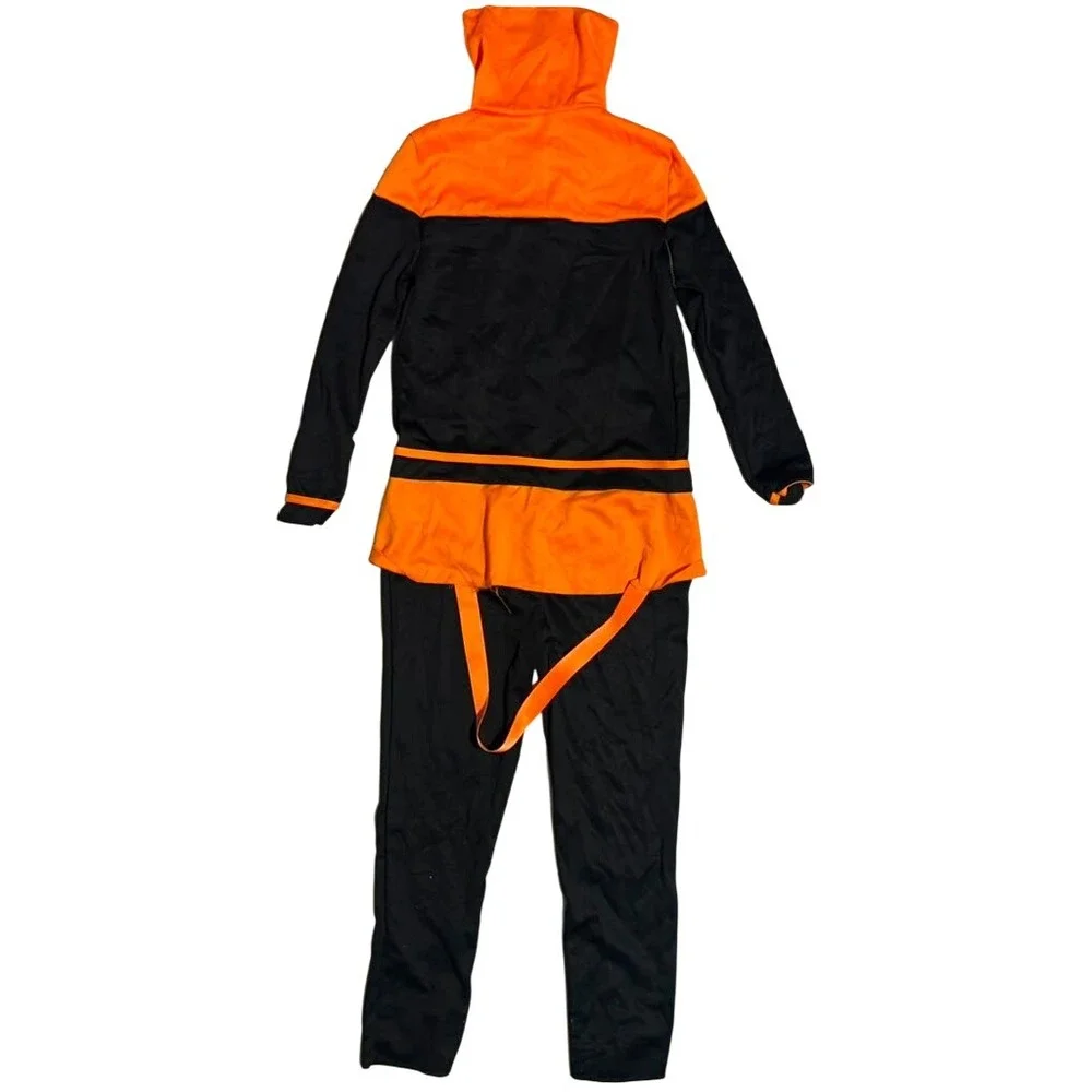 Fortnite Summit Seeker Costume Kids Medium Black Orange Jumpsuit Epic Games 2023